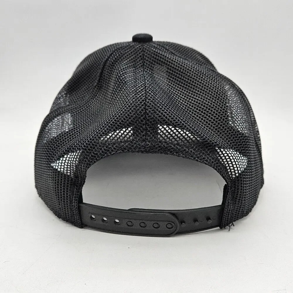 RMEF Team Elk Hat Cap Snap Back Mens One Size Black Mesh Trucker Hunting